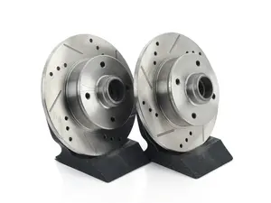 Rear Cross-Drilled & Slotted Evolution Rotors - Pair (226x10)