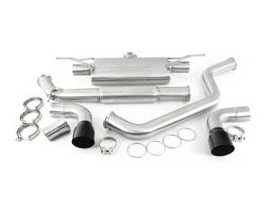 ES#4362398 - UH046-EXA - Unitronic Cat-Back for MK7 & MK7.5 GTI Black Tips - Maximum performance, while maintaining a comfortable and unobtrusive exhaust tone inside the cabin. - Unitronic - Volkswagen