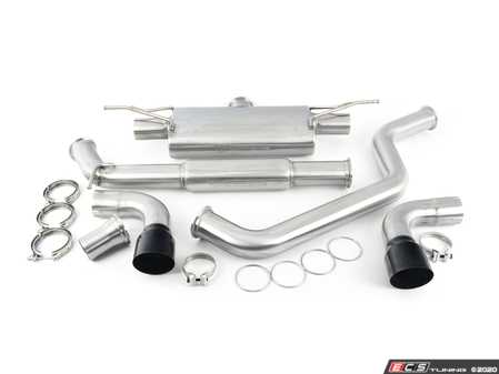 ES#4362398 - UH046-EXA - Unitronic Cat-Back for MK7 & MK7.5 GTI Black Tips - Maximum performance, while maintaining a comfortable and unobtrusive exhaust tone inside the cabin. - Unitronic - Volkswagen