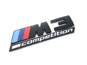 ES#4310867 - 51148084161 - M3 COMPETITION BADGE - For F80 & G80 BMW Competition Models - Genuine BMW - BMW
