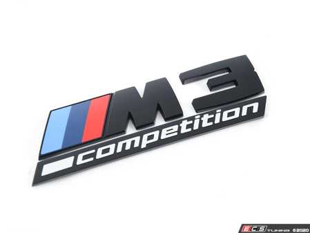 ES#4310867 - 51148084161 - M3 COMPETITION BADGE - For F80 & G80 BMW Competition Models - Genuine BMW - BMW
