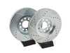 ES#3156738 - K2990 - Power Stop Z23 Evolution Sport Front Brake Kit (320mm) - A performance front axle upgrade featuring precision cross-drilled & slotted vented rotors, low-dust carbon-fiber ceramic pads, and integrated pad wear sensors. - Power Stop - Audi