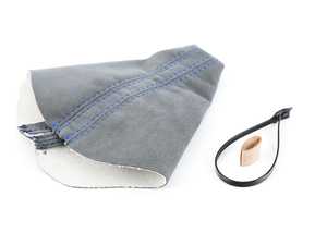 ES#4007918 - 5234-1K-433 - BFI DSG / Automatic Gray Alcantara Shift Boot - Blue Stitching - Compliment your BFI shift knob with a custom shift boot made from the finest materials available - Black Forest Industries - Volkswagen