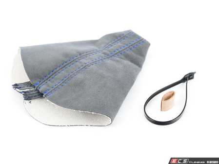 ES#4007918 - 5234-1K-433 - BFI DSG / Automatic Gray Alcantara Shift Boot - Blue Stitching - Compliment your BFI shift knob with a custom shift boot made from the finest materials available - Black Forest Industries - Volkswagen