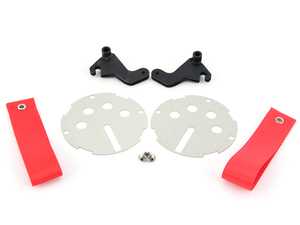 ES#2839623 - DH24SLVRED - RS Style Door Pulls - Silver / Red - Add some racing styles door handle pulls - Rennline - MINI