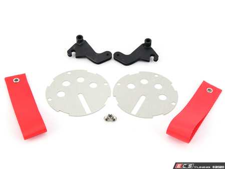 ES#2839623 - DH24SLVRED - RS Style Door Pulls - Silver / Red - Add some racing styles door handle pulls - Rennline - MINI