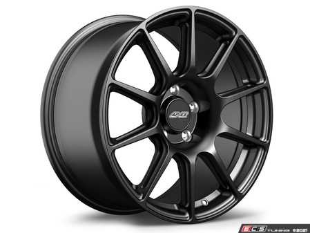 ES#4700705 - sm10181140qsbKT - 18" APEX SM-10 Square Wheel Set - Satin Black - Forged wheels provide a weight reduction while having a stronger wheel for shaving down those lap times! 18x11 ET40 - APEX Wheels - 