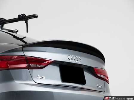 ES#4352133 - 015490LA01 - Audi 8V A3/S3/RS3 Trunk Spoiler - Gloss Black - Add some aggressive styling to your Audi! - ECS - Audi