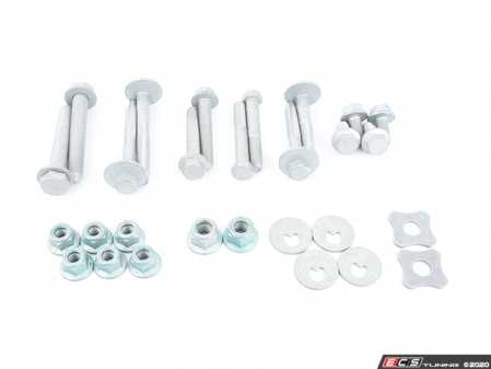 ES#3579204 - wht000227KT - Complete Rear Control Arm Hardware Kit - Necessary hardware to be replaced when doing a complete rear arm/tie rod replacement - Genuine Volkswagen Audi - Audi