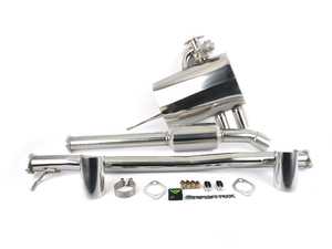 ES#3676045 - MNF53-DS11C - ARMYTRIX Stainless Steel Valvetronic Catback Exhaust System - Dual Chrome Silver Tips F56/F57 - Hear and feel the power with this free flow system - Armytrix - MINI