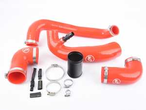 ES#4151070 - 60-318302 - R60 R61 High Flow Intake And Intercooler Hose Kit | Red - The three main intake hose in the engine bay all upgraded to silicone in matching colors. - M7 Speed - MINI