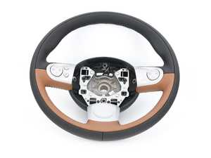 ES#1929954 - 32306791369 - Three Spoke Steering Wheel - MINI Mayfair - Two tone leather steering wheel with toffee color inner rim lower section - Genuine MINI - MINI