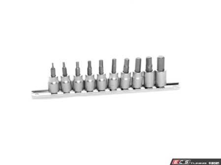ES#4370900 - W1388 - 10pc 3/8" Dr Hex Bit Socket Set - Chrome vanadium steel construction. - Performance Tool - Audi BMW Volkswagen Mercedes Benz Porsche