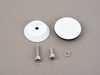 ES#4365478 - 00843612186898 - Rear Wiper Delete Kit - White  - 38mm Billet Cap, Weather-Proof, fits holes 16mm to 30mm - ZSPEC Design - MINI