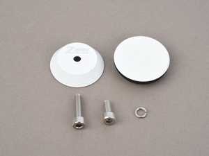 ES#4365478 - 00843612186898 - Rear Wiper Delete Kit - White  - 38mm Billet Cap, Weather-Proof, fits holes 16mm to 30mm - ZSPEC Design - MINI