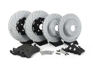 ES#2762434 - 2194210212KT3 - Front & Rear Brake Service Kit - Featuring Genuine Mercedes-Benz Rotors And Pads - Genuine Mercedes Benz - Mercedes Benz