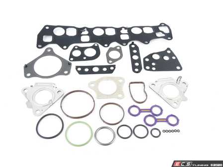 ES#4314849 - 524.281 - Oil Cooler Seal Kit - This gasket kit includes the upgraded, heat-resistant oil cooler seals and all the necessary intake manifold gaskets to completely reseal the "V-valley" of your 3.0L diesel engine. - Elring - Mercedes Benz