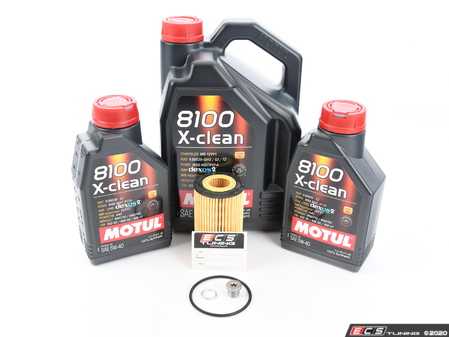 ES#3522436 - n91167901KT4 - Premium Oil Service Kit - Includes Hengst oil filter and Motul 5W-40 Synthetic engine oil - Assembled By ECS - Audi