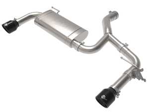 ES#4375439 - 49-36349-B - MACH Force-Xp Stainless Axle-Back Exhaust System - Black Exhaust Tips - Upgrade your X1's exhaust and unleash the B48/46 engines sporty tone! - AFE - BMW