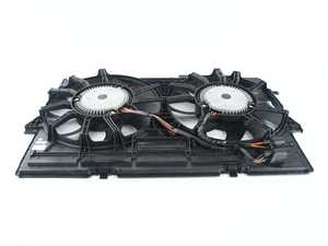 ES#4352118 - 4H0998455 - Complete Fan Assembly With Shroud - Complete fan shroud with both auxiliary & condenser fans - Hudson - Audi