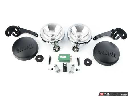 ES#2707962 - 63120144132KT - Driving Lights Retrofit Kit - Chrome  - Add rally lights to your MINI grille : alternative factory kit ** Update see description ** - Genuine MINI - MINI