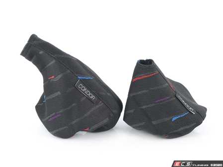 ES#4141568 - MRAIN-COMBO46 - Shift Boot And E-brake Boot With M Rain Pattern - Improve the styling of your BMW's interior with this e-brake and shift boot combo! - Condor Speed Shop - BMW