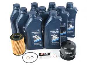 ES#4370614 - N63occapKT - Genuine BMW Oil Change Kit / Inspection I - Upgraded to include a Billet Aluminum Oil Filter Cap - Assembled By ECS - BMW