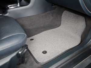 ES#2200718 - 8D0898012 - Floor Mat Set - Grey / Black Piping - Round Retainers - Color Matched Mats To Complete Your Interior - Schwaben - 