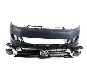 ES#2136866 - 5K0898056 - Front Bumper Conversion - R-Line  - (NO LONGER AVAILABLE) - Convert your MK6 Golf or SportWagen front end to a European-Spec R-Line - Genuine European Volkswagen Audi - 