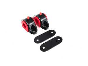 ES#4376131 - 008533LA10 - ECS Billet Front Sway Bar Brackets With Polyurethane Bushings - Pair - Upgrade your Aftermarket 28mm front sway bar with our Billet and Poly. sway bar mounting solution! - ECS - BMW