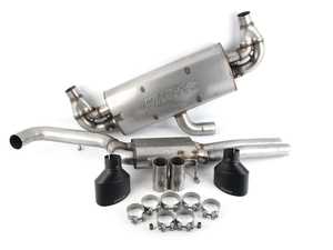 ES#3536890 - SSXAU739 - Cat-Back Exhaust System - Resonated - 3.00" Stainless Steel with dual Cerakote Black oval tips - Retains valves from OE system - Milltek Sport - Audi