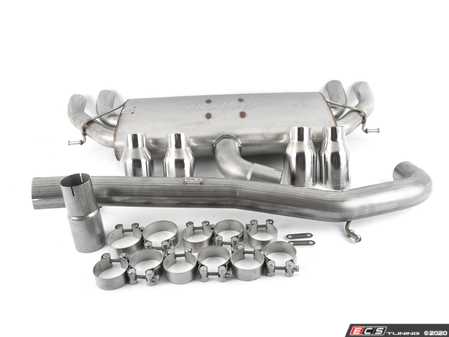ES#2918080 - SSXAU542 - Cat-Back Exhaust System - Non-Resonated - Race Version - 3" stainless steel with quad 100mm polished tips - Milltek Sport - Audi