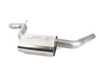 ES#3619136 - 140751SB - 3" Stainless Steel Cat-Back System - Featuring 4" single round rolled angle-cut brushed tips - Borla - Volkswagen