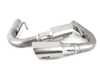 ES#3619136 - 140751SB - 3" Stainless Steel Cat-Back System - Featuring 4" single round rolled angle-cut brushed tips - Borla - Volkswagen