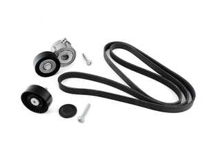 ES#3660584 - 06e903137tktKT - Accessory Belt Kit  - Keep your accessories running properly with a new tensioner and drive belt in this accessory drive belt service kit - Assembled By ECS - Audi
