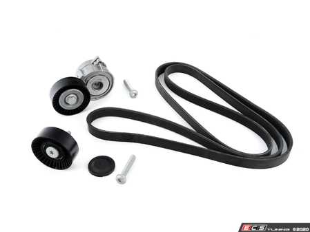 ES#3660584 - 06e903137tktKT - Accessory Belt Kit  - Keep your accessories running properly with a new tensioner and drive belt in this accessory drive belt service kit - Assembled By ECS - Audi