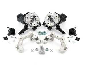 ES#452 - ESR407255KIT - VR6/1.8T Spindle Conversion Kit - With Caliper Carriers - Basic kit for upgrading to bigger brakes - Assembled By ECS - Volkswagen