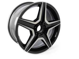 ES#4376609 - 66030098KT - Remanufactured AMG 5-Spoke Wheel - Priced Each - 18x8 ET45 5x112 - Front Axle - Price includes a $195.00 refundable core charge - Genuine Mercedes Benz - Mercedes Benz