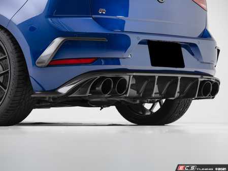 ES#3991647 - 026314ecs01KT - MK7.5 Golf R Carbon Fiber Rear Diffuser - Add aggressive styling with our In-House Engineered Carbon Fiber Rear Diffuser! - ECS - Volkswagen