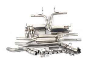 ES#2827253 - SSXAU034 - Cat-Back Exhaust - Resonated  - 2.5" stainless steel and 90mm tips - Milltek Sport - Audi
