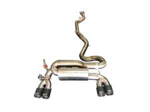 ES#4381921 - 11-051 - Signature Valved Exhaust System - Brushed Tips - Reduces weight, improves torque and horsepower numbers, and adds a deeper more growl-like sound than stock. - Active Autowerke - BMW