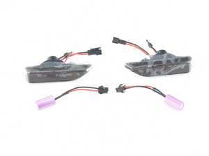 ES#4159146 - V-173319LG - Smoked Lens Amber Flash LED Turn Signal Set - Dynamic Version  - Replaces the stock turn signals with LEDS that flash in a pattern - Vinstar - MINI
