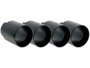 ES#4381948 - 11-043B - Slip On Exhaust Tips - 90mm - Matte Black - A perfect length, stylish alternative to the OE exhaust tips! - Active Autowerke - BMW