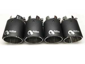 ES#4381953 - 11-043C - Slip On Exhaust Tips - 90mm - Carbon Fiber - A perfect length, stylish alternative to the OE exhaust tips! - Active Autowerke - BMW