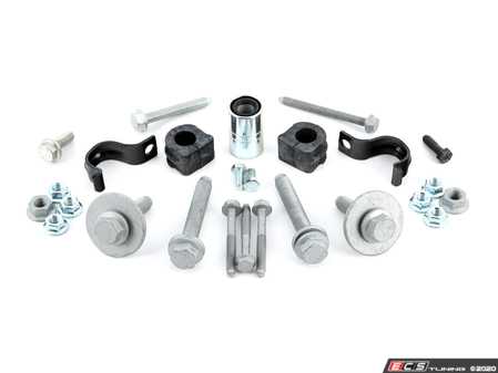 ES#2784766 - 8N0411305DINTKT - Front Sway Bar Installation Kit - All the necessary hardware and bushings for installing your OE front sway bar - Assembled By ECS - Volkswagen