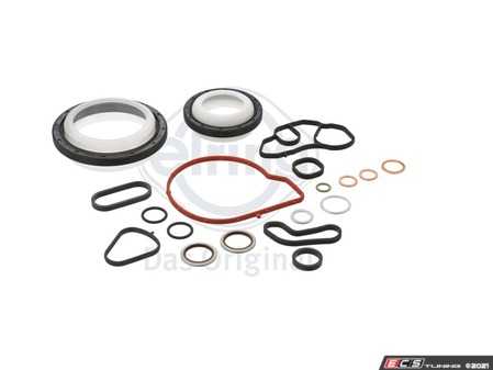 ES#4389431 - 376.330 - Gasket Set Crank Case - Water pump, oil filter housing, and main seals kit - Elring - MINI