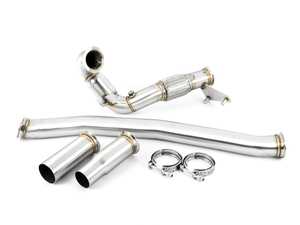 ES#4375684 - MK7A3DPC - ARM 3" Stainless Steel Catted Downpipe - Increased Power and Torque! - ARM Motorsports - Audi Volkswagen