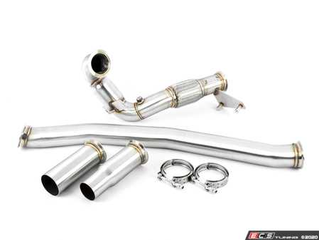 ES#4375684 - MK7A3DPC - ARM 3" Stainless Steel Catted Downpipe - Increased Power and Torque! - ARM Motorsports - Audi Volkswagen