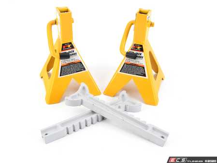 ES#4371685 - W41021 - 2 Ton Jack Stands (1 pair) - Ratchet style for easy adjustments. - Performance Tool - Audi BMW Volkswagen Mercedes Benz MINI Porsche