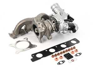 ES#4351873 - 06J145713FKT -    K03 Turbocharger with Install Kit - Complete turbo assembly with hardware and gaskets needed for install - Assembled By ECS - Audi Volkswagen